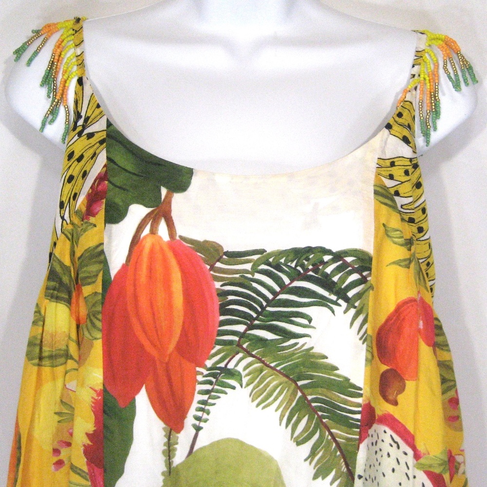 FARM ⚜ WOMEN'S COTTON COMFORT SUMMER DRESS OPEN BACK STYLE - Picture 5 of 12